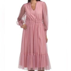 Elegant Pink Women's Dress small